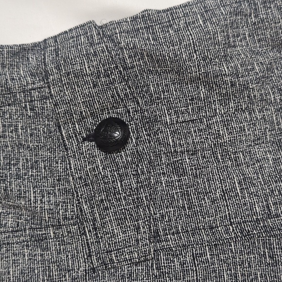 Express 3/4 Sleeve Tweed Look Cotton Blazer, Color Light Gray Size 12 - Picture 7 of 15